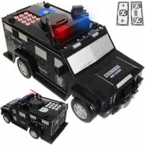 Digitalna elektronička kasica policijski auto