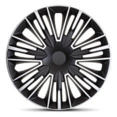 AutoStyle naplatci za kotače Jerez 15, srebrno/crni