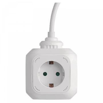 EMOS P04219GU razdjelnik i produžetak, kocka, 4 utičnice, 2 USB