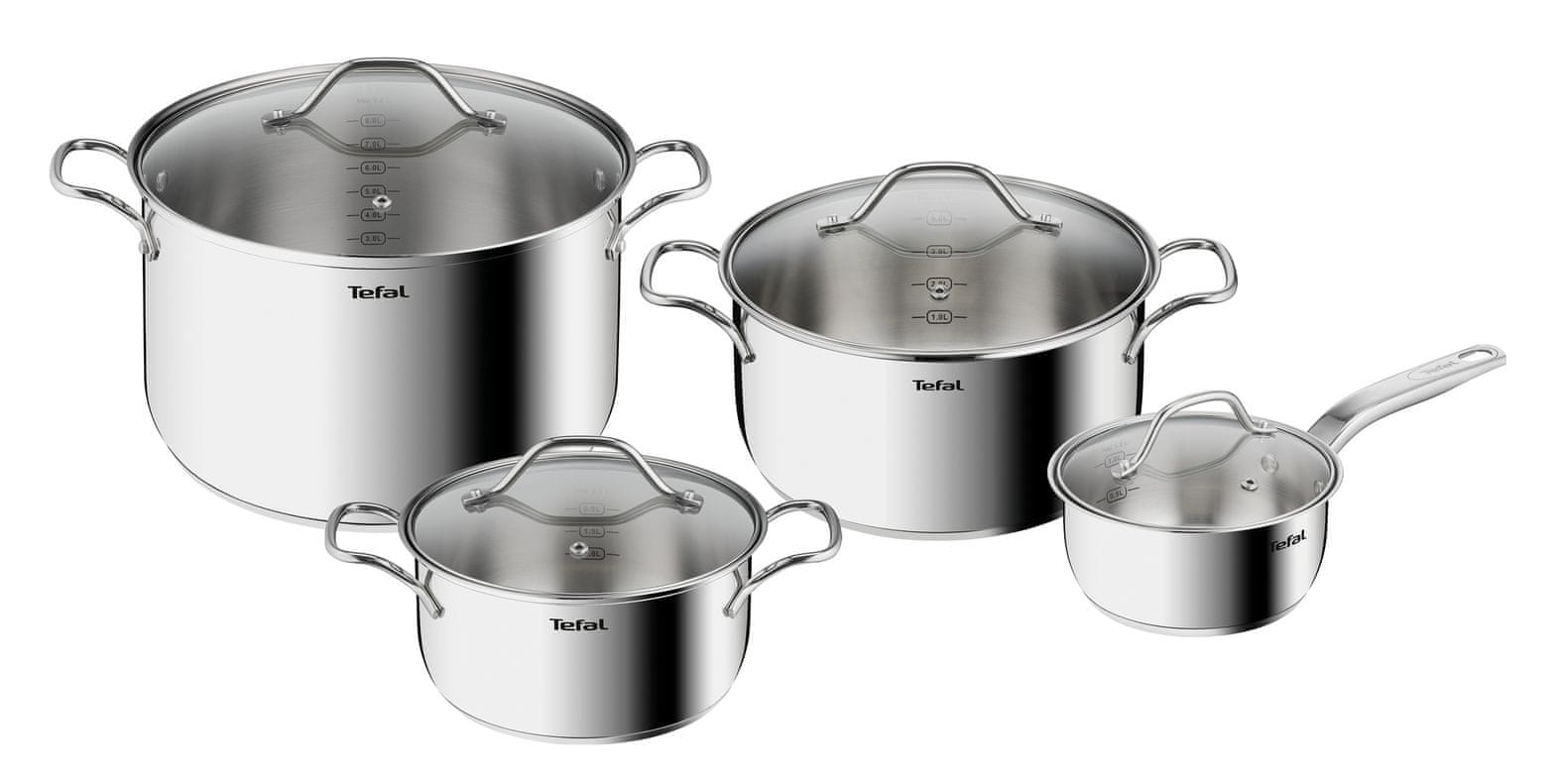 Tefal komplet posuđa Intuition, 8 komada (B864S874)