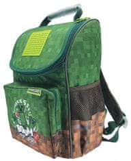 Minecraft školski ruksak, prva trijada, zelena