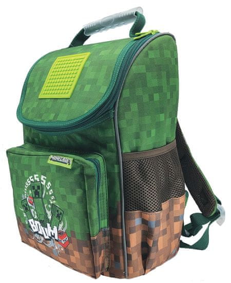 Pixie Crew Minecraft školski ruksak, prva trijada, zelena
