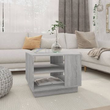 Vidaxl Klub stolić, sivi hrast sonoma, 55x55x43 cm