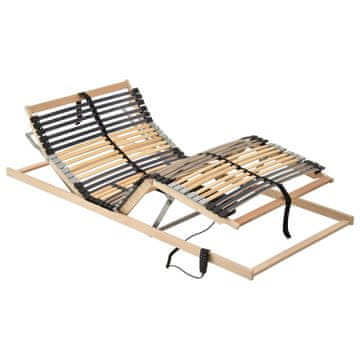 Vidaxl Električni okvir za krevet s 42 letvice, 7 zona, 100x200 cm