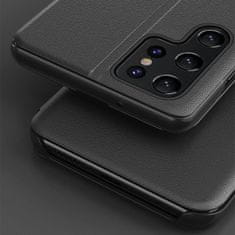 MG Eco Leather View preklopna maska za Samsung Galaxy S22 Plus, crvena