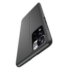 MG Eco Leather View preklopna maska za Xiaomi Redmi Note 11 Pro Plus 5G, plava