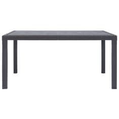 Vidaxl Vrtni stol smeđi 150 x 90 x 72 cm plastika s izgledom ratana