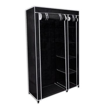 Vidaxl Sklopivi ormar 110x45x175 cm Crni