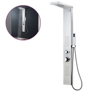 Vidaxl Panel za tuširanje od nehrđajućeg čelika pravokutni