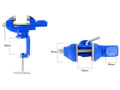 Verkgroup Višenamjenska rotacijska bravarska škripac - nakovanj 50mm