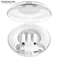 Vonmählen Vonmählen Allroundo C univerzalni 6u1 kabel za punjenje, USB-C / USB-A / Micro-USB / Lightning, brzo punjenje, 75 cm, bijeli