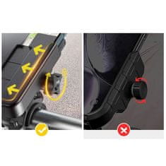 MG Metal Bracket držač mobitela za bicikl, crno