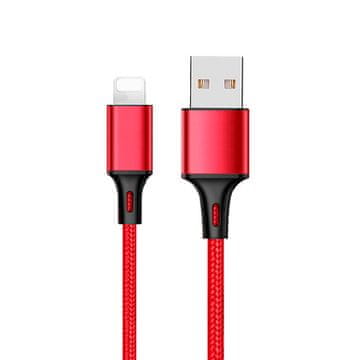 MG kabel USB / Lightning 2.4A 2m, crvena