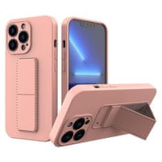 MG Kickomtand silikonska maska za iPhone 13, ružičasta