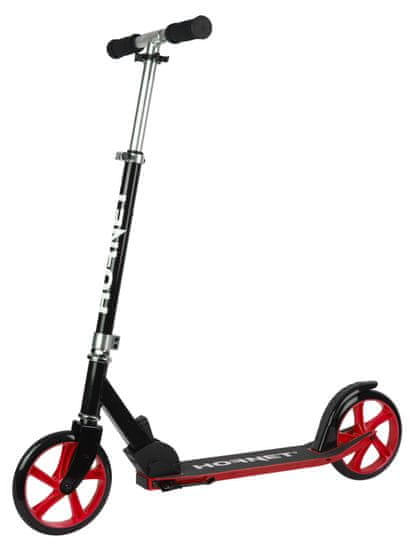 Hudora Scooter Hornet romobil, 205 mm, crno crveni(14954)