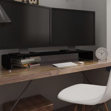 Vidaxl Stakleni stalak za monitor/TV 120x30x13 cm
