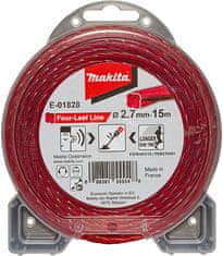 Makita E-01828 najlonska nit, djetelina, crvena, 2,7 mm / 15 m