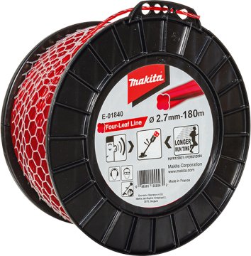 Makita E-01840 najlonska nit, djetelina, crvena, 2,7 mm / 180 m
