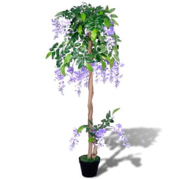 Vidaxl Umjetna glicinija 120 cm s lončanicom