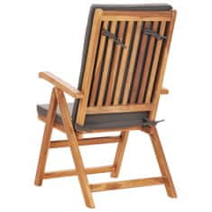 Vidaxl 7-dijelni vrtni blagovaonski set s jastucima masivna tikovina