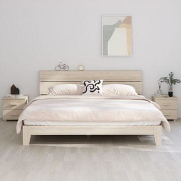Vidaxl HAMAR Noćni ormarići, set od 2, medeno smeđa, 40x35x44,5 cm, bor