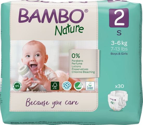 Bambo Nature pelene, za 3-6 kg, 30/1