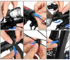 Verkgroup Set svjetiljki za bicikl na baterije sa brzinomjerom 4 u 1