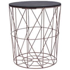 Vidaxl Stolići za kavu 3 kom bakreni