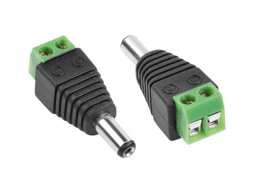 Cabletech DC Connector Men 2,1 x 5,5 x 14 mm s vijcima