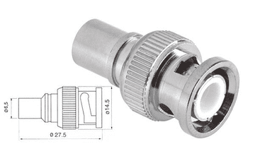 Cabletech BNC Connector RG59U s navojem