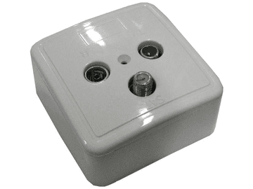 Cabletech Utičnica TV 5-2300MHz prijelaz/Final +"F"