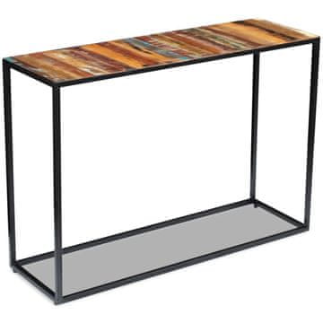 Vidaxl Konzolni stolić od punog recikliranog drva 110x35x76 cm