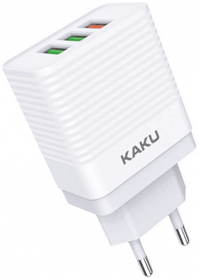 Kaku KSC-407 kućni punjač USB-A PD 3.0, adapter, 18W, bijeli
