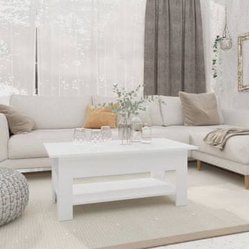 Vidaxl Klub stolić, bijeli, 102x55x42 cm, materijal na bazi drva