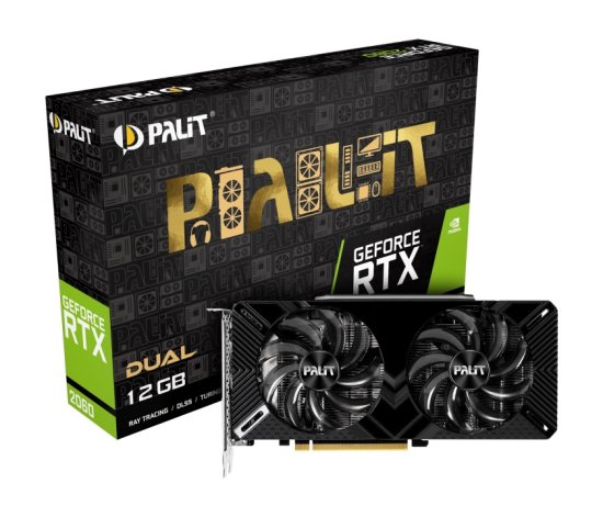 PALiT GeForce RTX 2060 Dual grafička kartica, 12 GB GDDR6 (NE62060018K9-1160C)