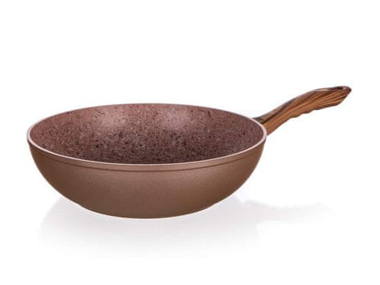 PRIME CHEF WOK tava SMART STONE, s neprijanjajućom površinom, 28 x 5,3 cm, Brick