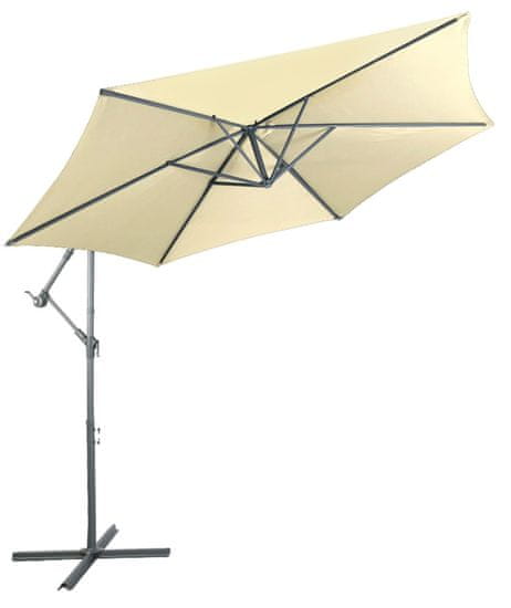 Linder Exclusiv Viseći vrtni suncobran 300 cm Bež