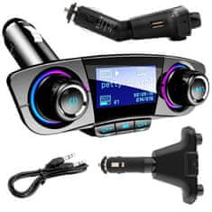 Verkgroup 4v1 Car FM odašiljač SD Bluetooth 2x USB 12-24V