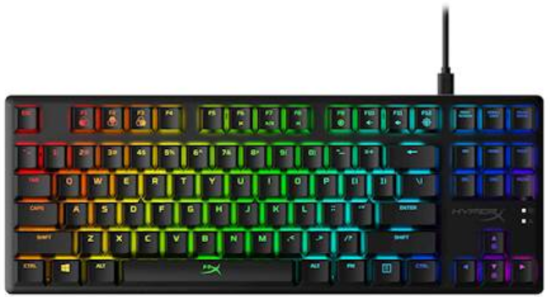 HyperX HP Alloy Origins Core tipkovnica, mehanička, HyperX Aqua Switch, RGB (4P5P1AA#ABA)