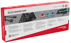HyperX Alloy Origins Core tipkovnica, mehanička, HyperX Red Switch, RGB (4P5P3AA#ABA)