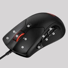 HyperX HP PulseFire Raid miš, RGB, Omron, 1600 DPI, 450 IPS, 50G (4P5Q3AA)