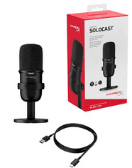 HyperX SoloCast mikrofon, USB, PC, PS5, PS4 i Mac (4P5P8AA)