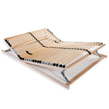 Vidaxl Okvir kreveta s 28 letvica, 7 zona, 120 x 200 cm