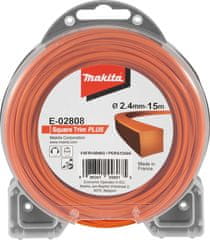 Makita E-02808 najlonska nit kvadratna narančasta 2,4 mm/15 m