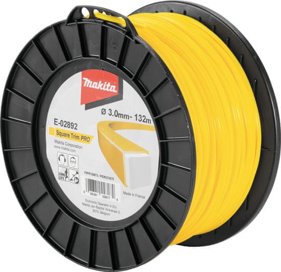 Makita E-02892 najlonska nit kvadratna žuta dvostruka 3,0 mm/132 m