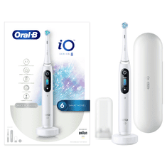 Oral-B iO Series 8 magnetna četkica za zube, White Alabaster