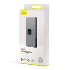 BASEUS CAHUB-BC0G Matrix HDMI razdjelnik 2u1 / 1v2, sivi