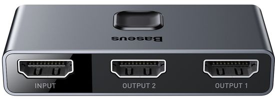 BASEUS CAHUB-BC0G Matrix HDMI razdjelnik 2u1 / 1v2, sivi