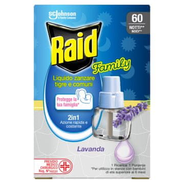 Raid tekućina za električni aparat Family, lavanda, 60 N, 36 ml
