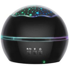 MG Bedside Lamp projektor noćnog neba, crno